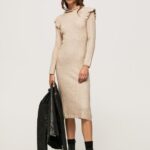 Buff Cable Knit Midi Dress Pepe Jeans L20F2F206 Women