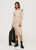 Buff Cable Knit Midi Dress Pepe Jeans L20F2F206 Women