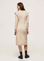 Buff Cable Knit Midi Dress Pepe Jeans L20F2F206 Women - Image 4