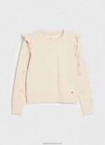 Buff Frilled Cotton Jumper Pepe Jeans L20F2F284 Women - Image 5