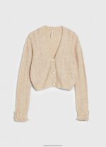 Buff Openwork V Neck Cardigan Pepe Jeans L20F2F243 Women - Image 5