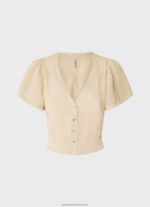 Buttermilk Fine Knit Openwork Cardigan Pepe Jeans L20F2F265 Women - Image 5