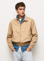 Camel Cotton Harrington Jacket Pepe Jeans L20F2F830 Men - Image 2
