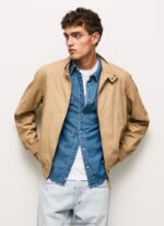 Camel Cotton Harrington Jacket Pepe Jeans L20F2F830 Men - Image 4