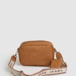 Camel Embossed Logo Maxi Crossbody Bag Pepe Jeans L20F2F714 Women