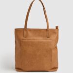 Camel Embossed Logo Tote Bag Pepe Jeans L20F2F710 Women