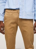 Camel Slim James Chino Trousers Pepe Jeans L20F2F1098 Men - Image 3