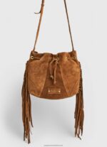 Camel Suede Bucket Bag Pepe Jeans L20F2F724 Women - Image 2