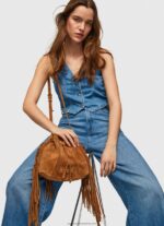 Camel Suede Bucket Bag Pepe Jeans L20F2F724 Women