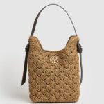 Caramel Woven Straw Tote Pepe Jeans L20F2F717 Women