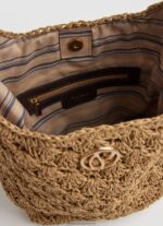 Caramel Woven Straw Tote Pepe Jeans L20F2F717 Women - Image 3