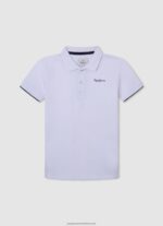 Casting Embroidered Logo Pique Polo Shirt Pepe Jeans L20F2F1663 Boy - Image 4