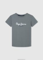 Casting Logo Print T-Shirt Pepe Jeans L20F2F1612 Boy - Image 4