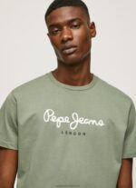 Casting Printed Logo Cotton T-Shirt Pepe Jeans L20F2F920 Men