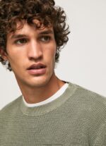 Casting Waffle Knit Cotton Jersey Pepe Jeans L20F2F853 Men - Image 4