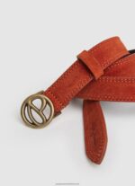 Cedar Wood Circular Logo Suade Belt Pepe Jeans L20F2F763 Women - Image 2