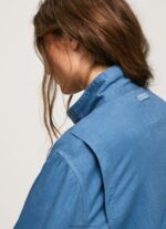 Chambray Relaxed Fit Linen Jacket Pepe Jeans L20F2F128 Women - Image 5