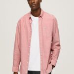 Cloudy Pink Lowell Regular Fit Oxford Shirt Pepe Jeans L20F2F1048 Men
