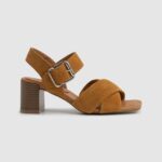 Cognac Altea Basic Suede Sandals Pepe Jeans L20F2F649 Women