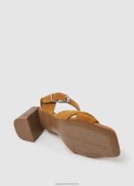 Cognac Altea Basic Suede Sandals Pepe Jeans L20F2F649 Women - Image 5