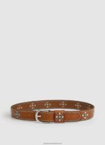 Cognac Bohemian Leather Belt Pepe Jeans L20F2F765 Women
