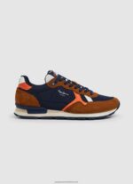 Cognac Brit Man Studio Retro Sneakers Pepe Jeans L20F2F1176 Men