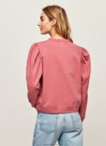 Dark Blush Embroidered Logo Cotton Jumper Pepe Jeans L20F2F278 Women - Image 4