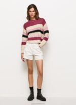 Dark Blush Striped Round Neck Jersey Pepe Jeans L20F2F262 Women