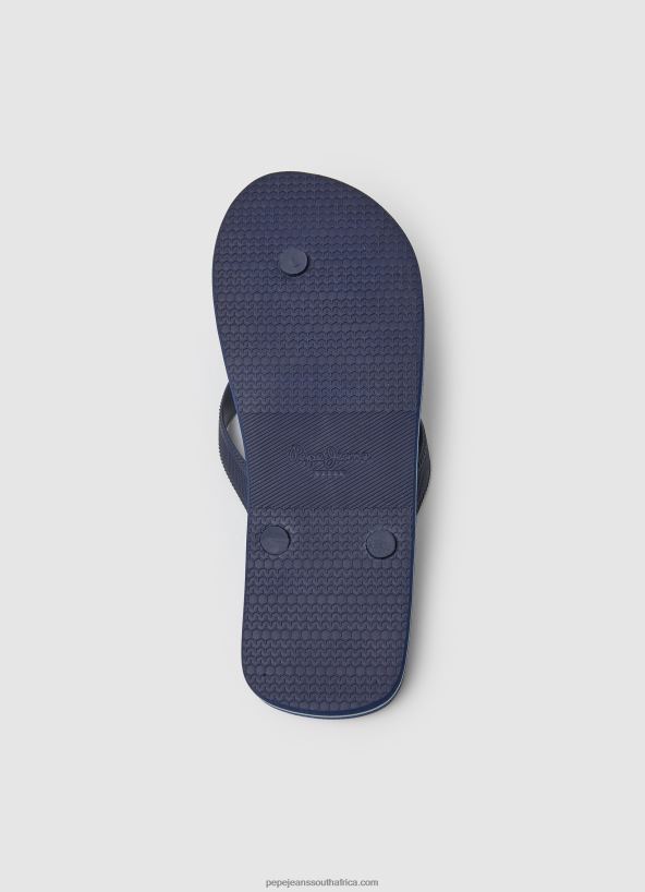 Dark Denim Bay Beach Logo Beach Flip Flops Pepe Jeans L20F2F1277 Men - Image 5