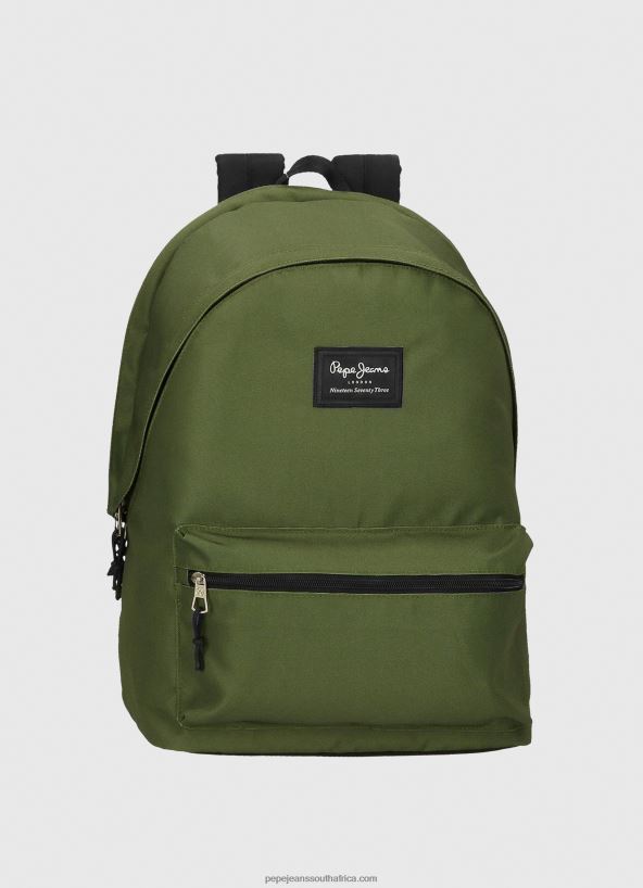 Dark Green Aris Double Zip Performance Backpack Pepe Jeans L20F2F753 Women - Image 1