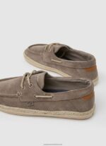 Dark Stone Suede Boat Sneakers Pepe Jeans L20F2F1194 Men - Image 4