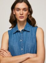 Denim Arya Short Denim Dress Pepe Jeans L20F2F183 Women - Image 3