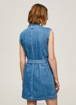 Denim Carmen Short Denim Dress Pepe Jeans L20F2F154 Women - Image 4
