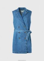 Denim Carmen Short Denim Dress Pepe Jeans L20F2F154 Women - Image 5