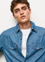 Denim Carson Regular Fit Denim Shirt Pepe Jeans L20F2F1020 Men