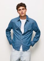 Denim Carson Regular Fit Denim Shirt Pepe Jeans L20F2F1020 Men - Image 3