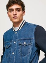 Denim Combined Fabric Jacket Pepe Jeans L20F2F846 Men - Image 5