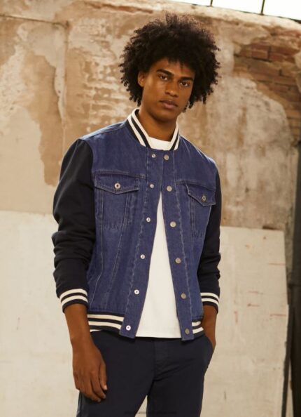 Denim Combined Fabric Jacket Pepe Jeans L20F2F846 Men