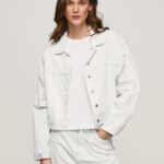 Denim Cracking Effect Denim Jacket Pepe Jeans L20F2F95 Women