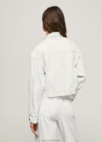 Denim Cracking Effect Denim Jacket Pepe Jeans L20F2F95 Women - Image 4