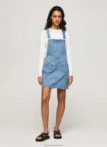 Denim Denim Dungaree Dress Pepe Jeans L20F2F162 Women - Image 2