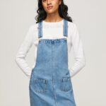 Denim Denim Dungaree Dress Pepe Jeans L20F2F162 Women