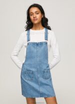 Denim Denim Dungaree Dress Pepe Jeans L20F2F162 Women