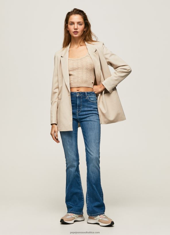 Denim Dion High Waisted Flared Fit Jeans Pepe Jeans L20F2F60 Women - Image 1