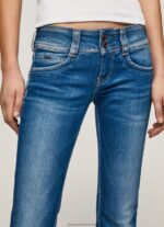 Denim Gen Straight Fit Mid Waist Jeans Pepe Jeans L20F2F6 Women - Image 3