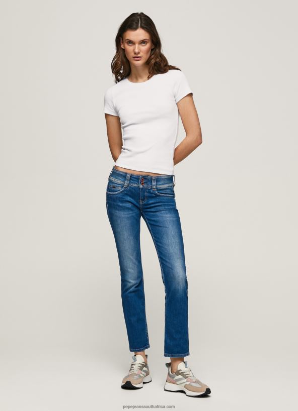 Denim Gen Straight Fit Mid Waist Jeans Pepe Jeans L20F2F6 Women - Image 1