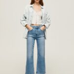 Denim Lexa Sky High Waisted Wide Fit Jeans Pepe Jeans L20F2F90 Women