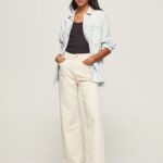 Denim Lexa Sky Wide Fit High Waist Jeans Pepe Jeans L20F2F94 Women