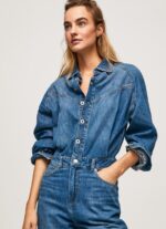 Denim Long Cotton Denim Jumpsuit Pepe Jeans L20F2F147 Women - Image 3