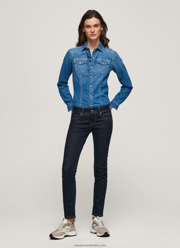 Denim New Brooke Slim Fit Mid Waist Jeans Pepe Jeans L20F2F9 Women - Image 1